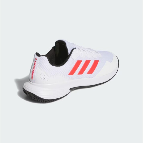 adidas Gamecourt 2 Size 13.5 Men Tennis Shoes White Lucid Red Black IH3097 NEW